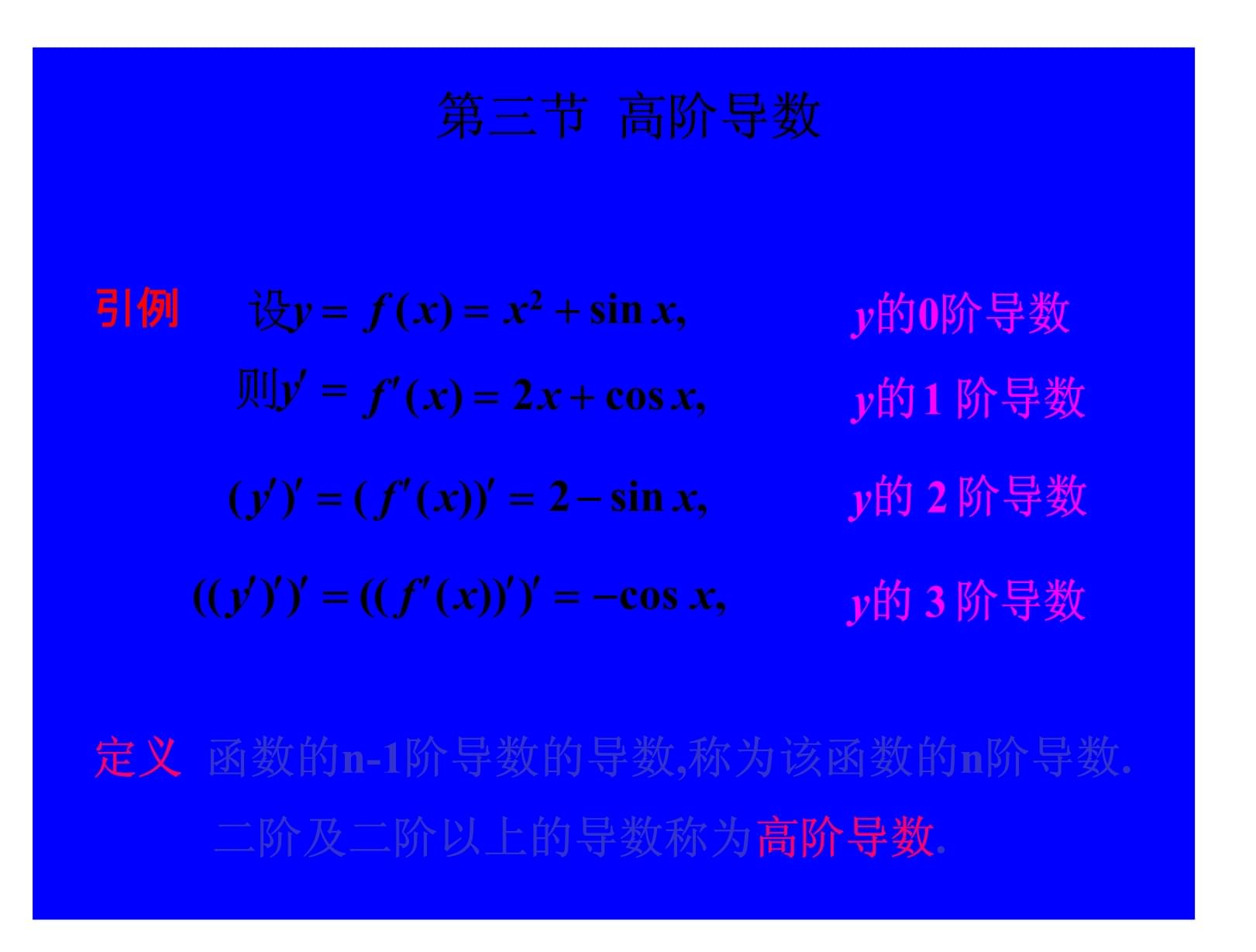 2017學(xué)年高數(shù)課件-第二章0203高階導(dǎo)數(shù)_第1頁