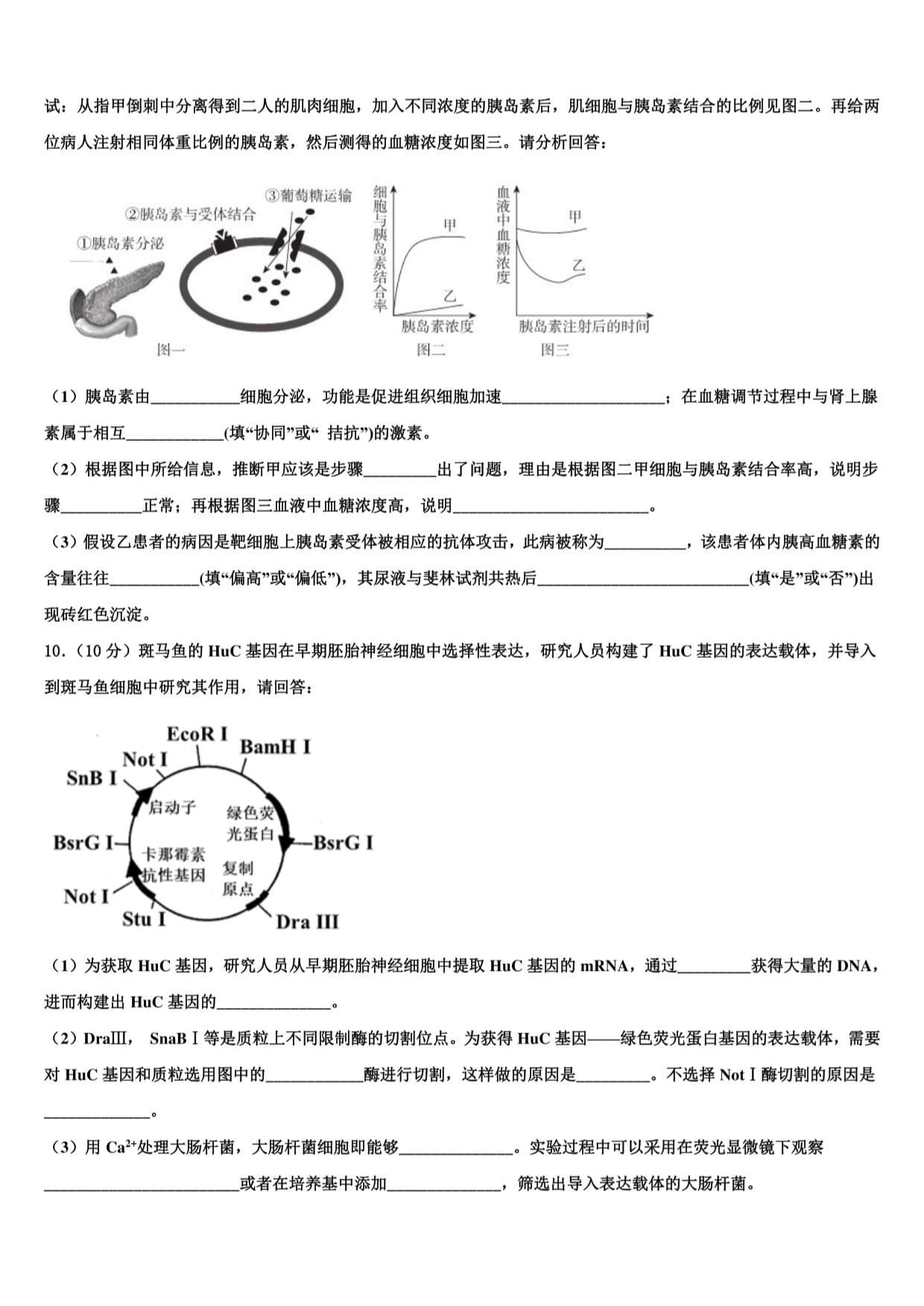 2023届江苏省震泽高考生物押题试卷含解析_第4页