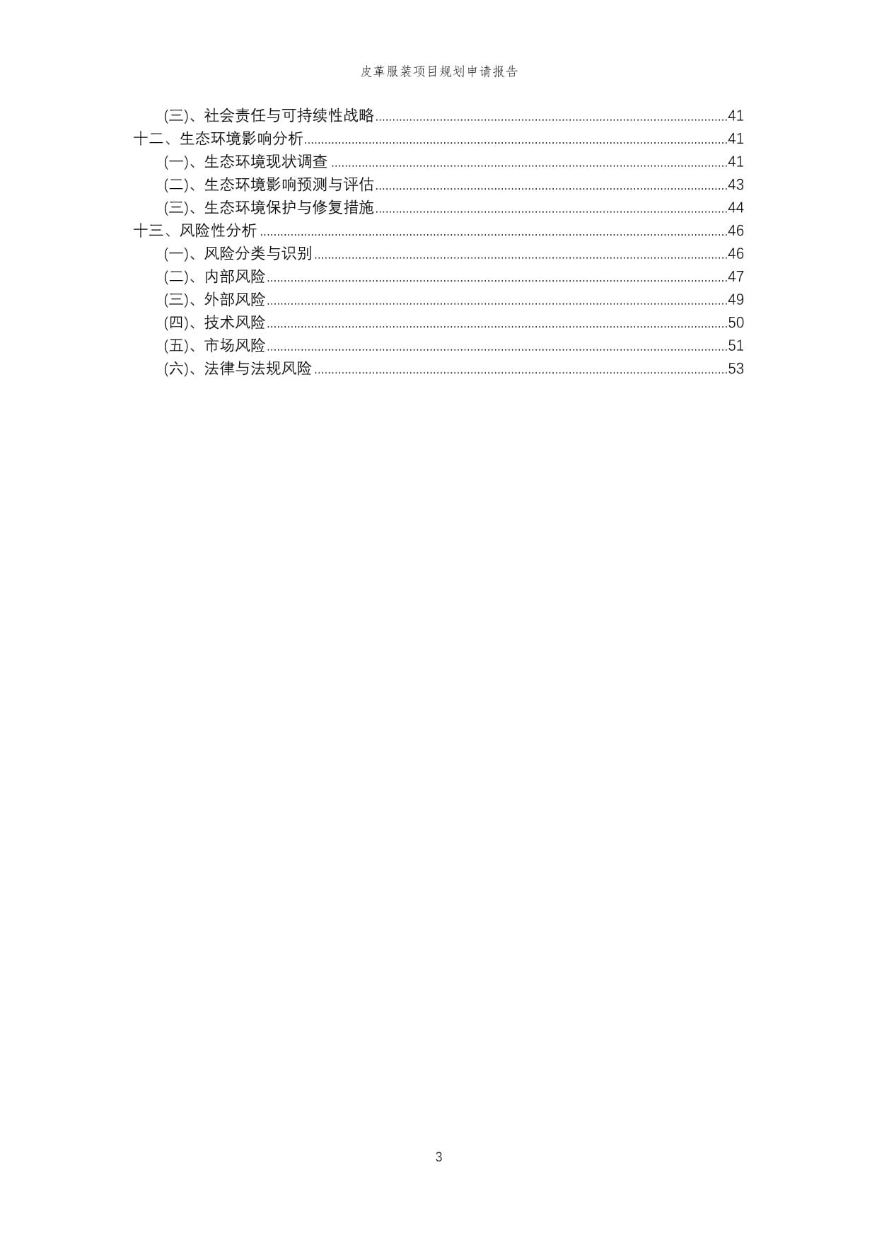 2024年皮革服装项目规划申请kok电子竞技模稿_第3页