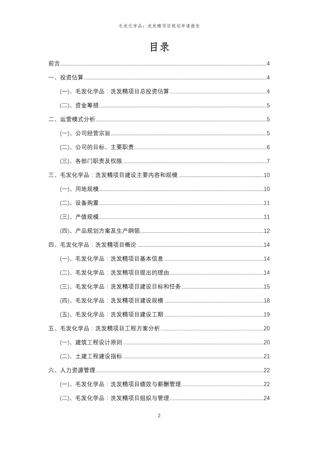 2024年毛发化学品：洗发精项目规划申请kok电子竞技范文_第2页