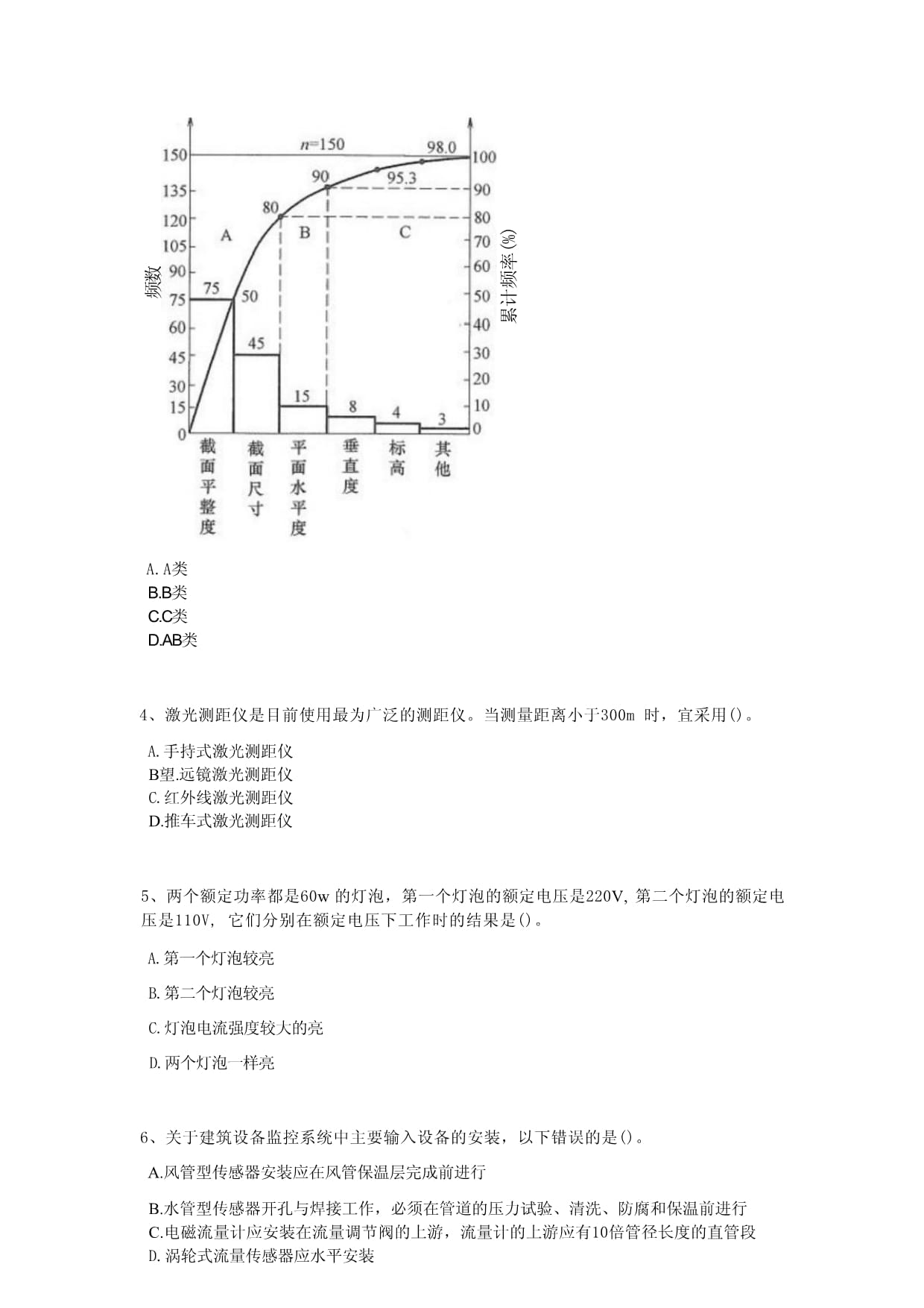 2024年全国质量员之设备安装质量基础知识考试盲点排查题（附答案）x - 办公自动化技巧与应用_第2页