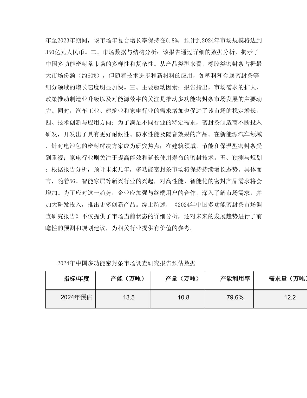 2024年中国多功能密封条市场调查研究kok电子竞技_第3页