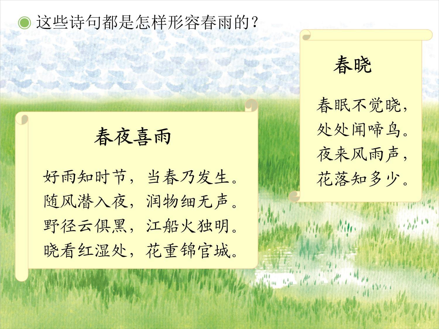 《唱歌 小雨沙沙(简谱、五线谱)》课件_第5页