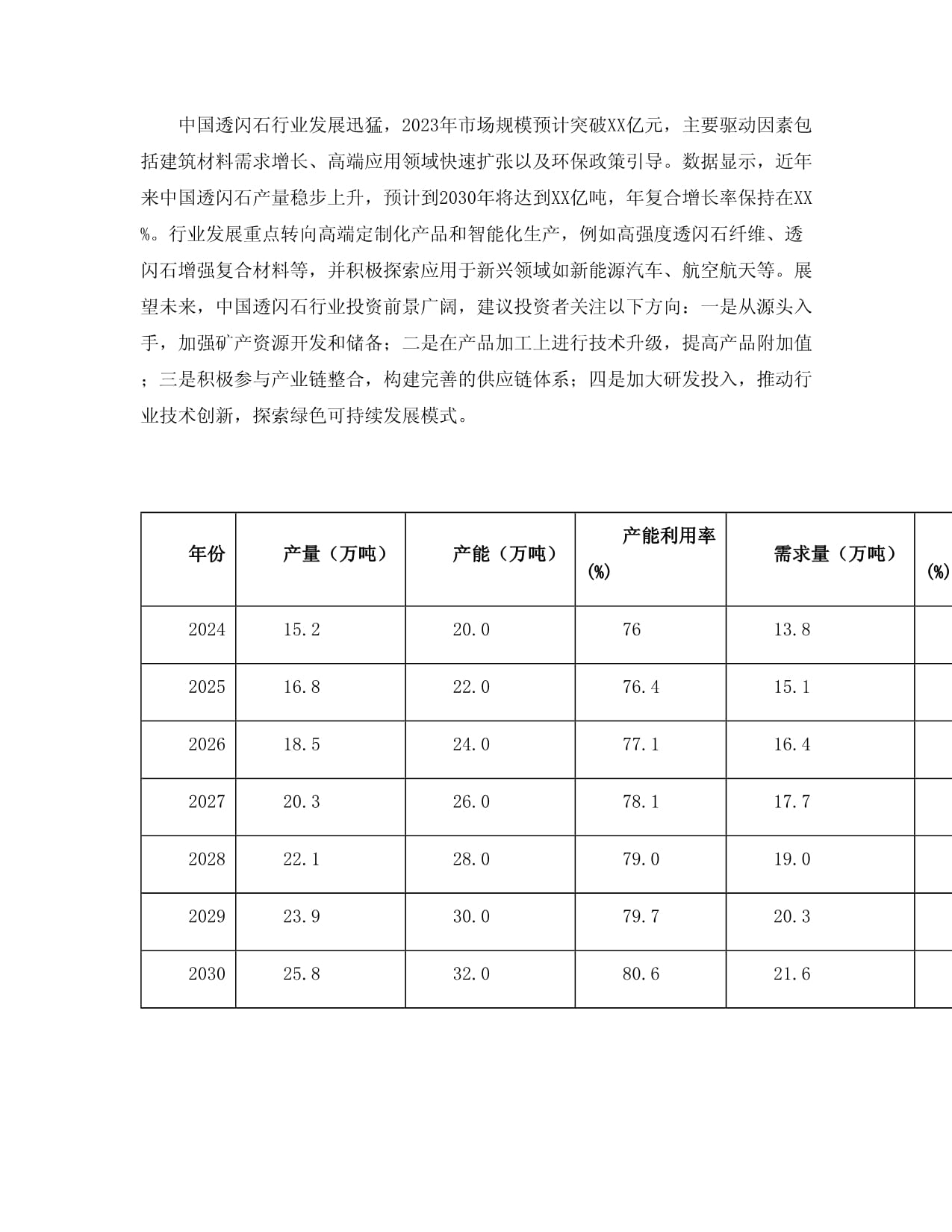 2024-2030年中国透闪石行业产量预测及投资规划研究kok电子竞技_第3页