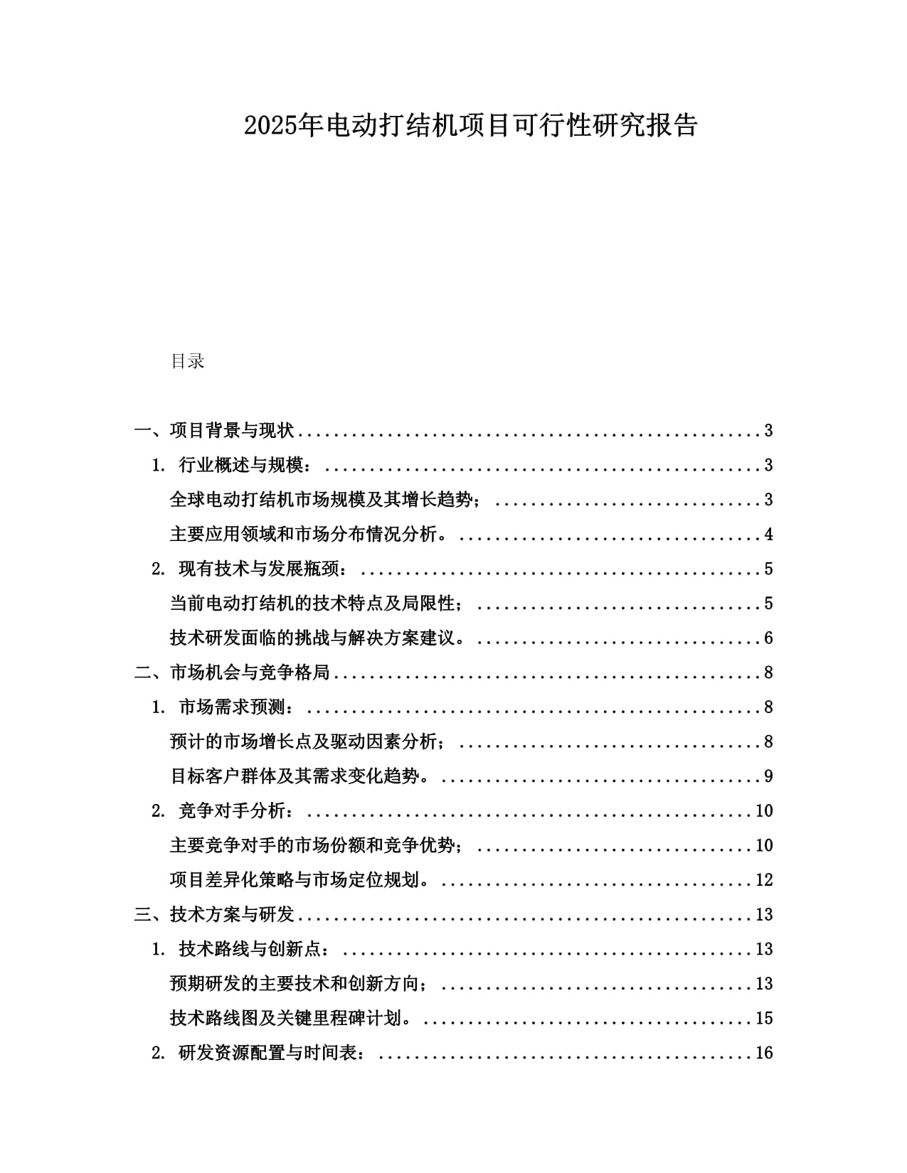 2025年电动打结机项目可行性研究报告_第1页