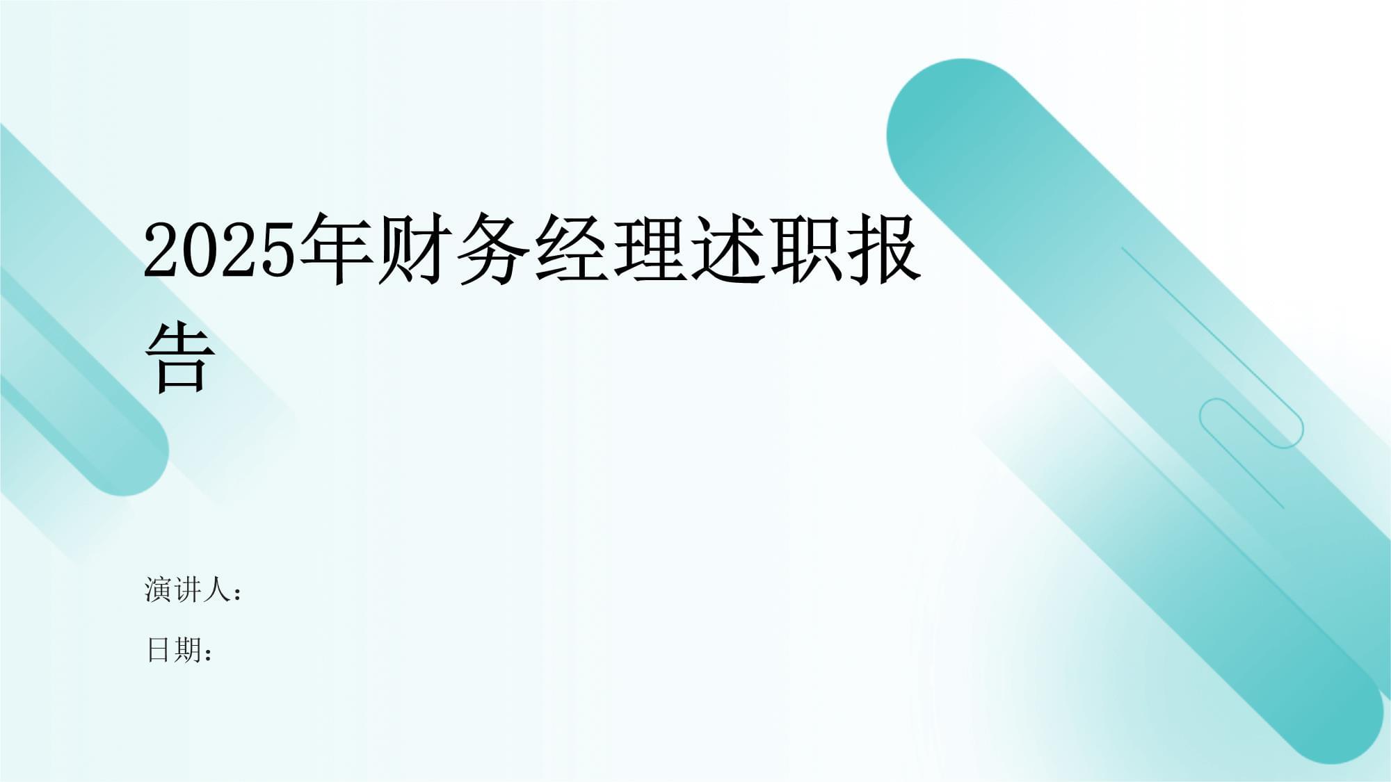 2025年财务经理述职报告_第1页