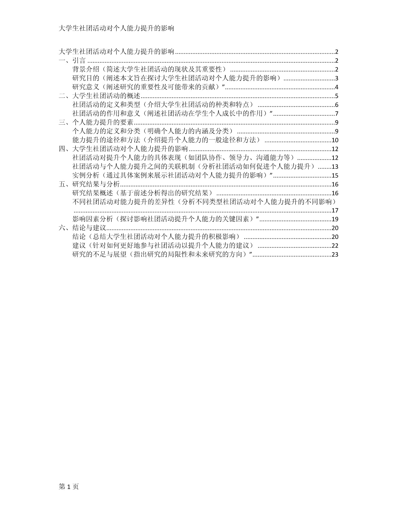 大学生社团活动对个人能力提升的影响_第1页