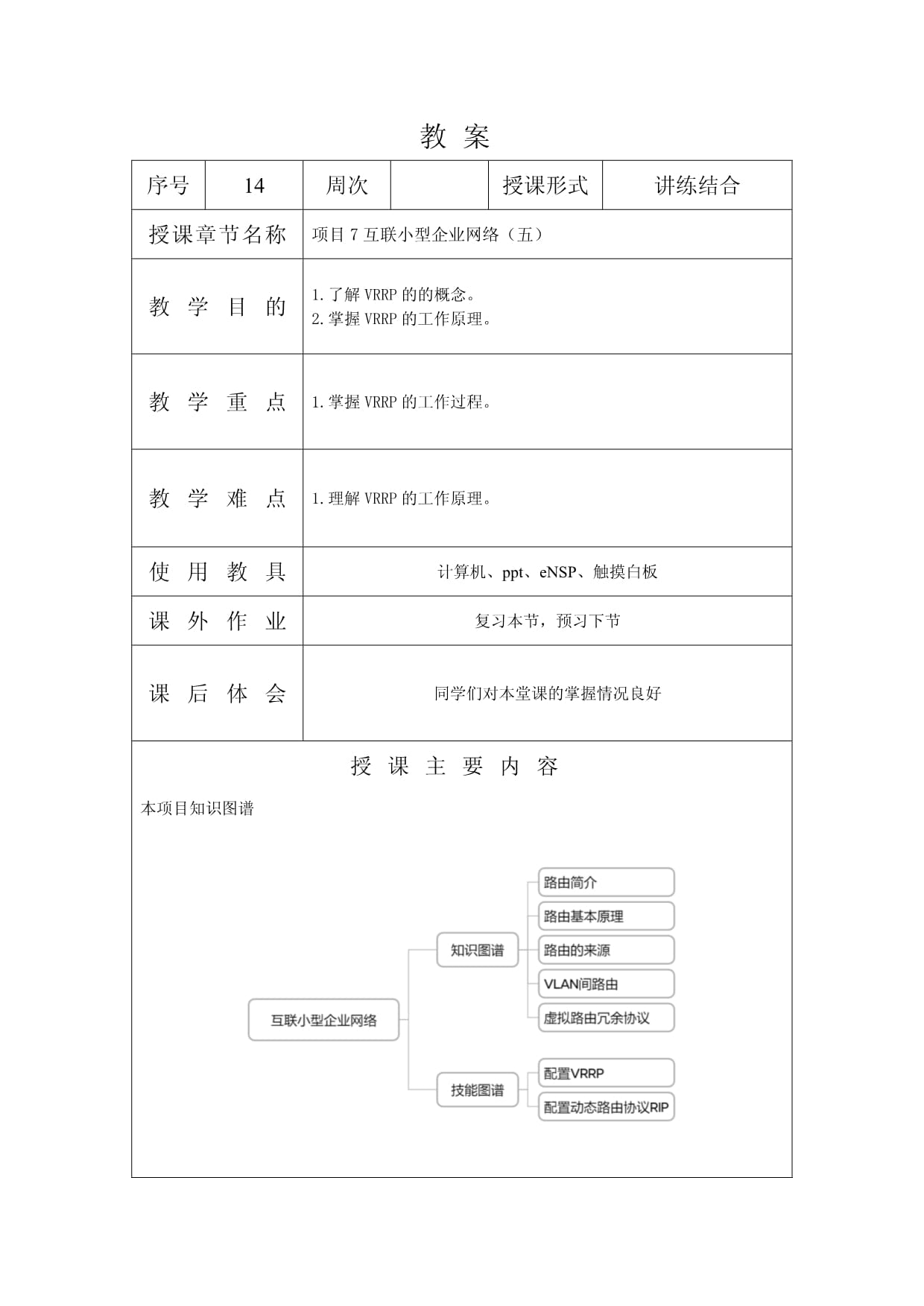 路由交换技术电子教案-ch07-互联小型企业网络（五）_第1页