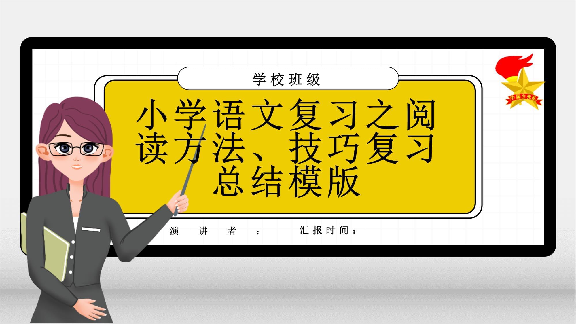 小学语文复习之阅读方法、技巧复习总结模版_第1页